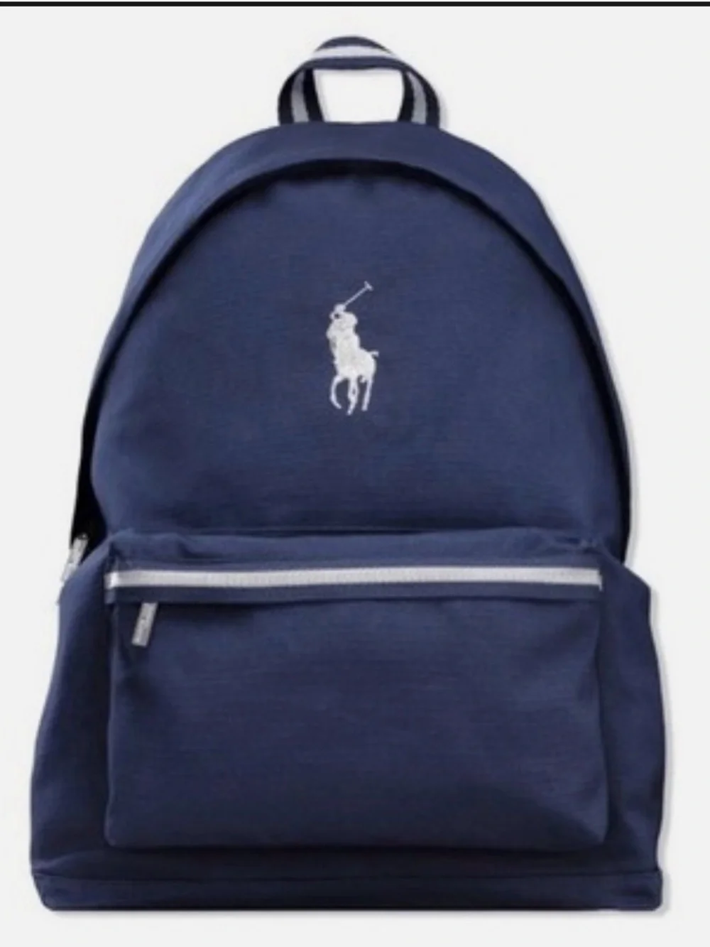Polo by Ralph Lauren Navy Blue Backpack with White Logo